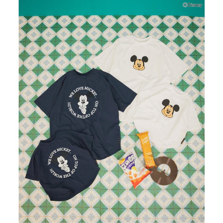 リンク】ディズニーキャラクター/ラグランTシャツ（キッズサイズ