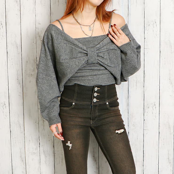 リボンボレロニットキャミセット[品番：GORW0009444]｜GORGE （ゴージ