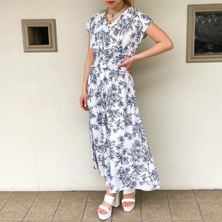 線花柄カシュクールワンピース[品番：GORW0007815]｜GORGE （ゴージ