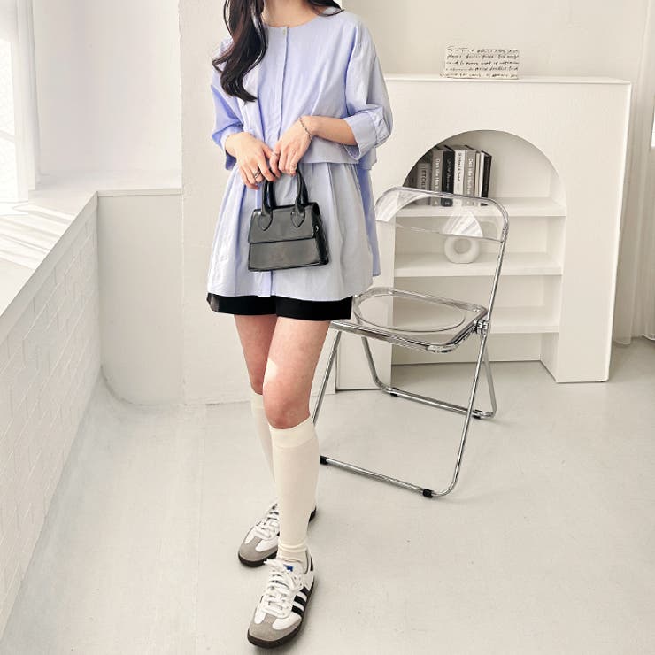 ペプラムシャツチュニック[品番：GERW0010941]｜GeeRA（ジーラ）の