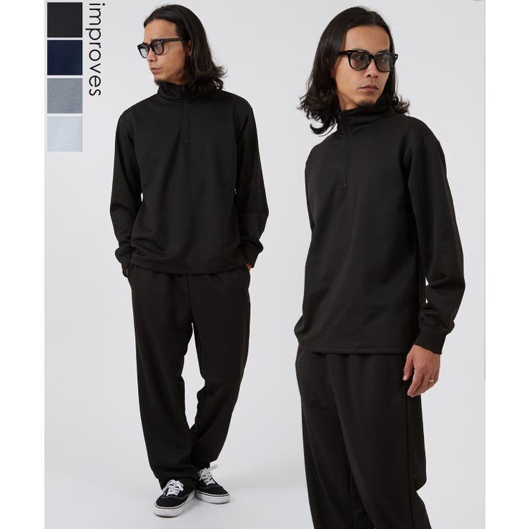 セットアップ メンズ ハーフジップ[品番：IP000007440]｜improves