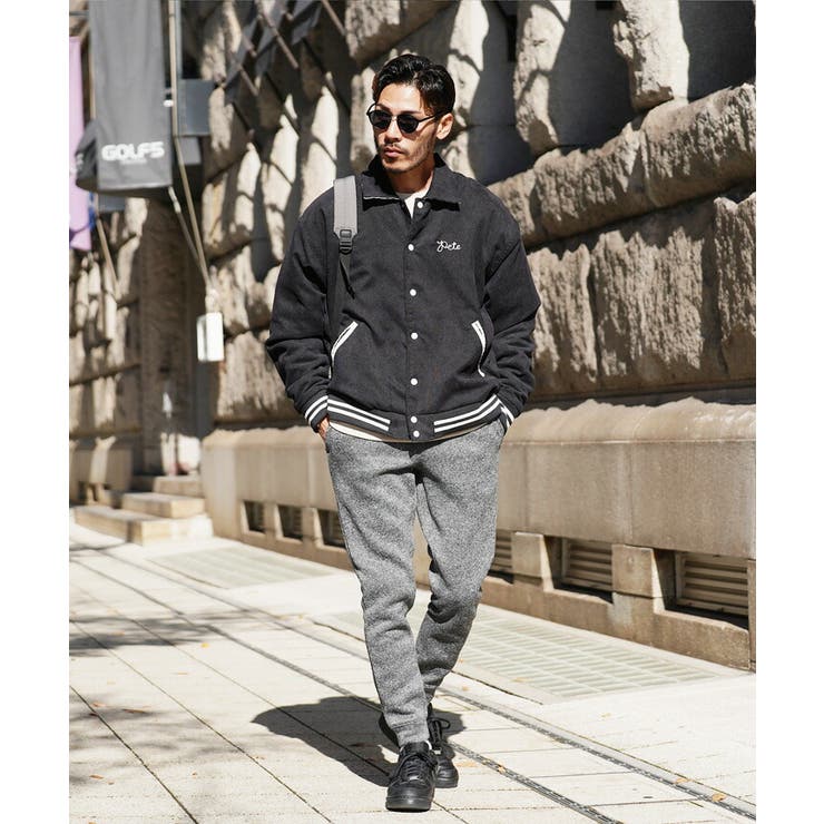 ◇10Wコーデュロイ胸刺繍スタジャン◇[品番：JG000013695]｜JIGGYS