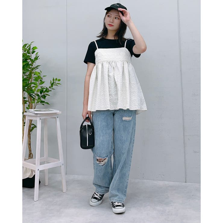 ふくれジャガードキャミソール[品番：RADM0005606]｜＆soiree（アンド