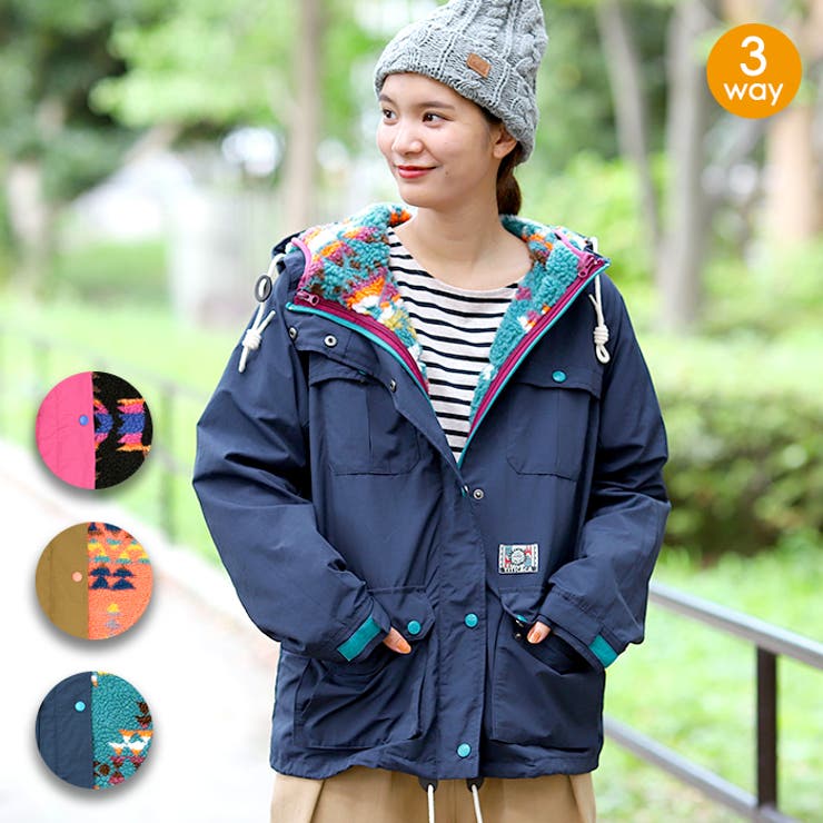 マウンテンパーカー アウター ボア[品番：TTKW0007308]｜チチカカの