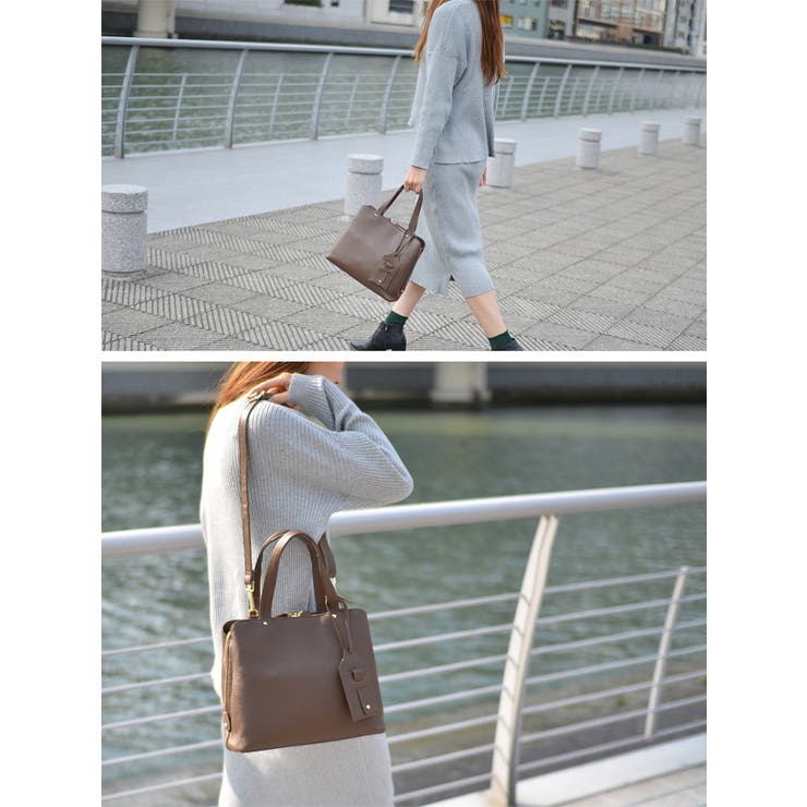 本牛革2wayスクエアハンドバッグ[品番：VI000000690]｜Vita Felice