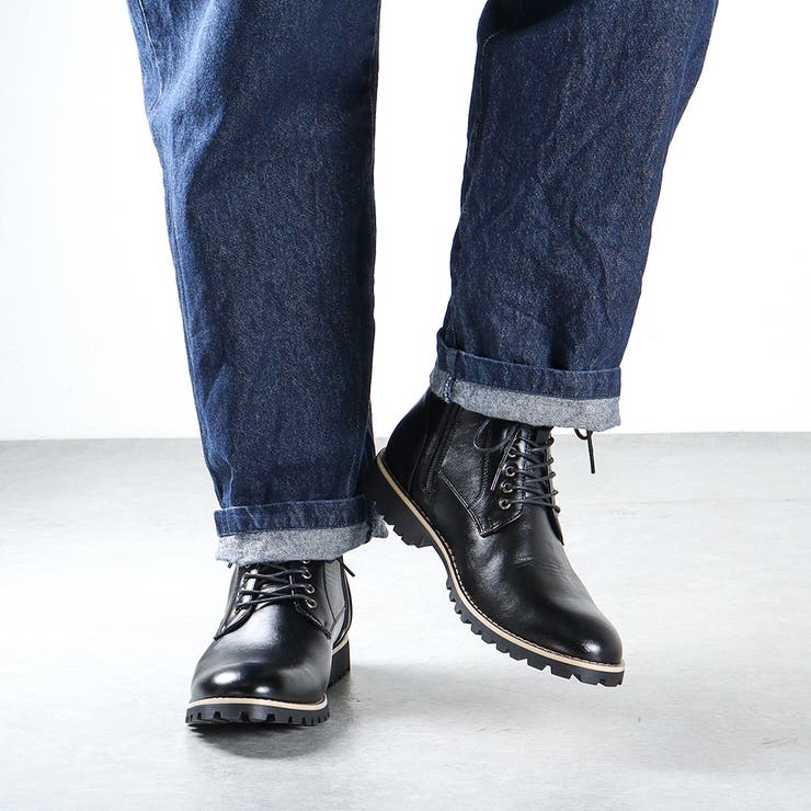 メンズ ストリート セットアップ レースアップ ブーツ☆6351[品番