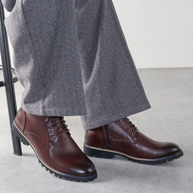 メンズ ストリート セットアップ レースアップ ブーツ☆6351[品番