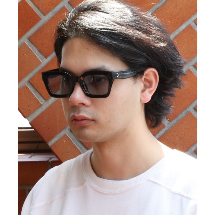 ビッグスクエア サングラス メンズ 黒ぶち眼鏡 [品番：EH000006136]｜8