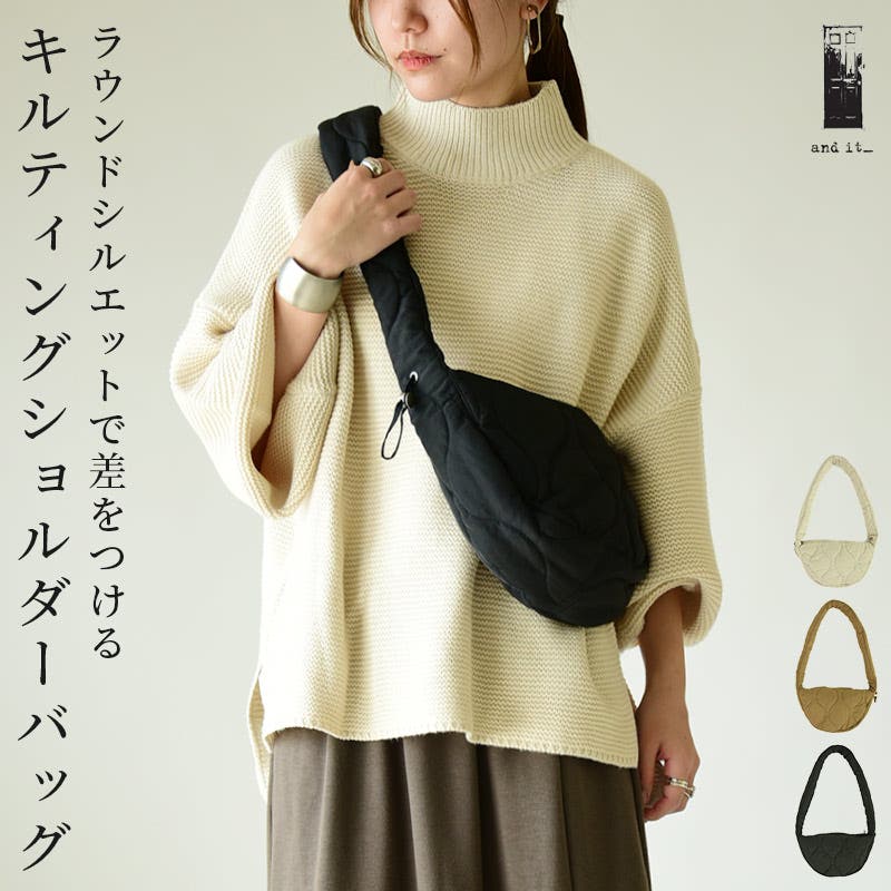 キルティングラウンドショルダーバッグ バッグ レディース[品番