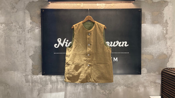 夏の主役に-JERKIN VEST REV HEMP CANVAS – ナイジェル・ケーボン