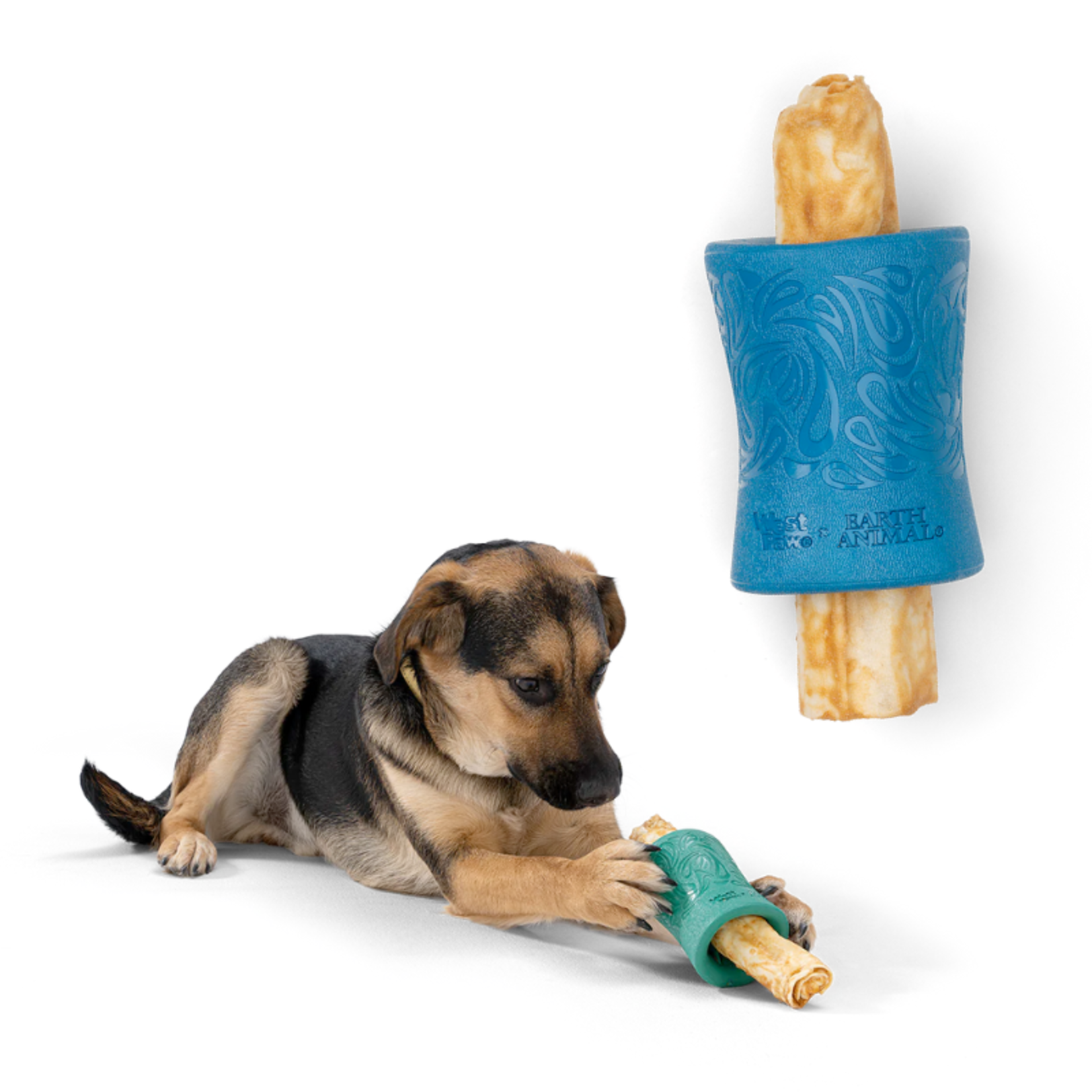 Funnl Earth Animal No-Hide Chew Holder - Zogoflex Sea Toy - West