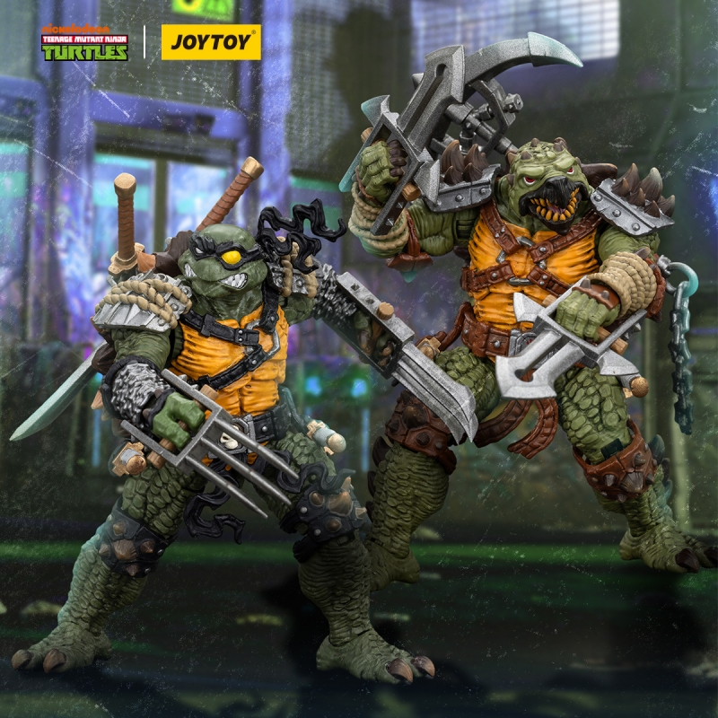 JOYTOY Teenage Mutant Ninja Turtles TMNT Slash and Tokka