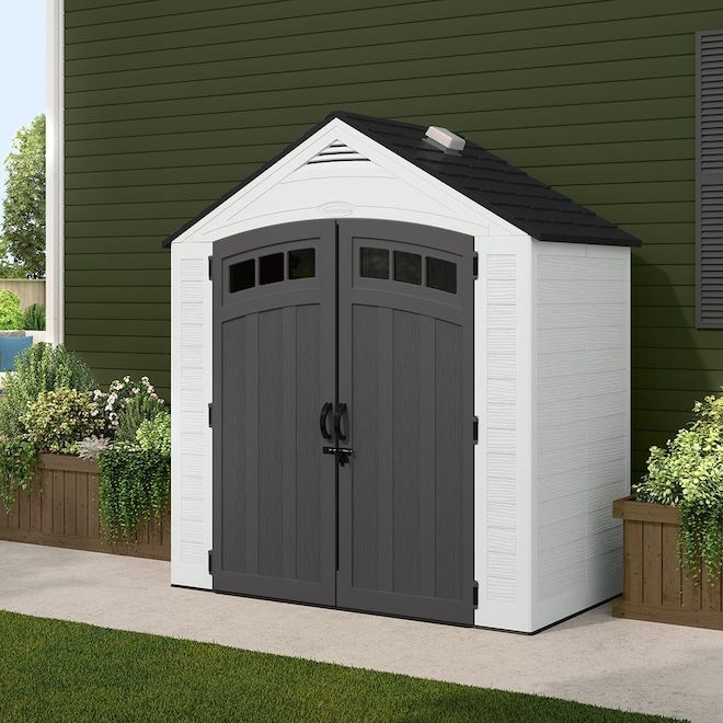 Suncast Vista Storage Shed in Resin with IllumiVent System 7 x 4
