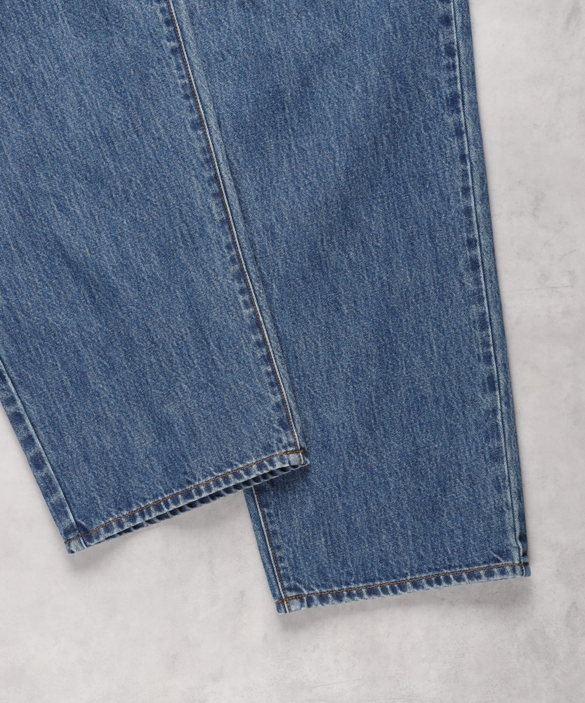 バギーデニム【自宅で試着、返品送料無料】(28 淡加工色): ボトムス