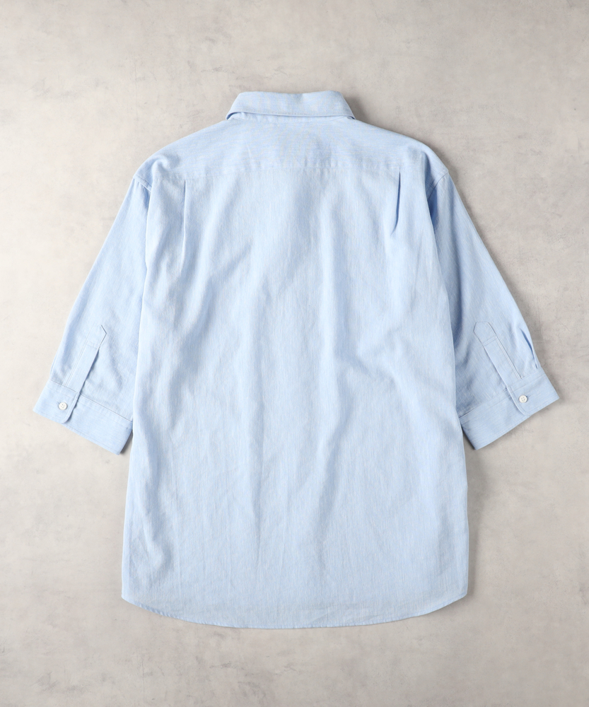 COOL MAX」麻混七分シャツ(S サックス): トップス｜Right-on公式