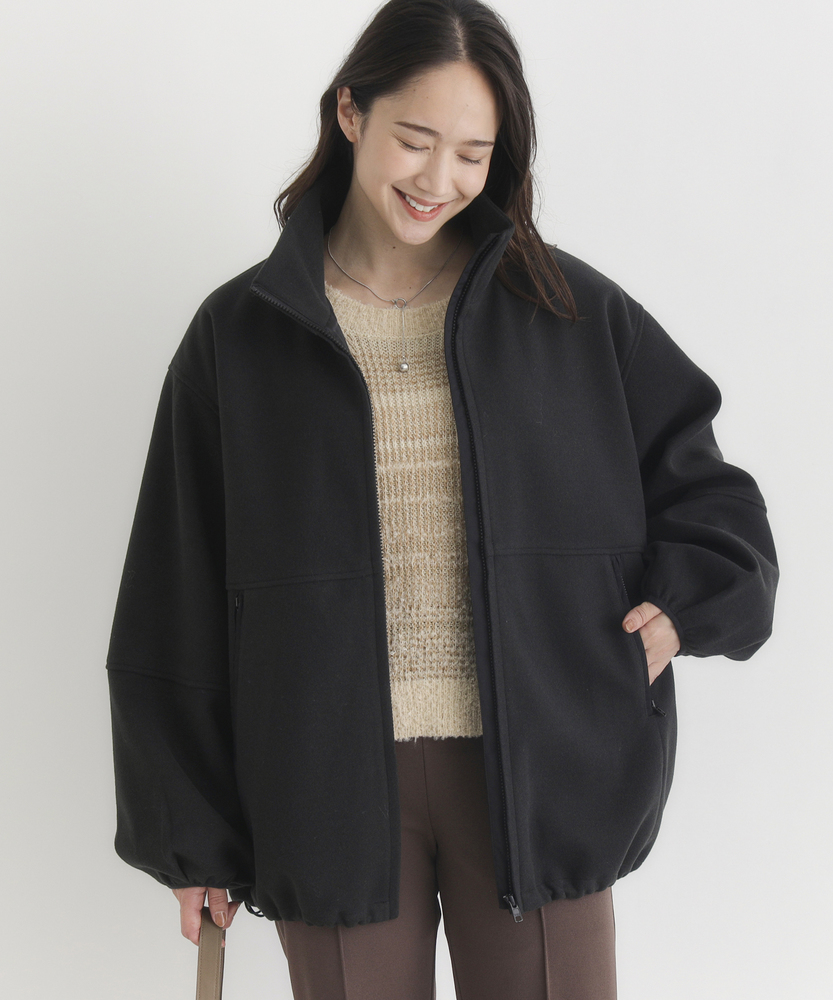 スタンドネックZIPブルゾン(M ダークグレー): ジャケット/アウター