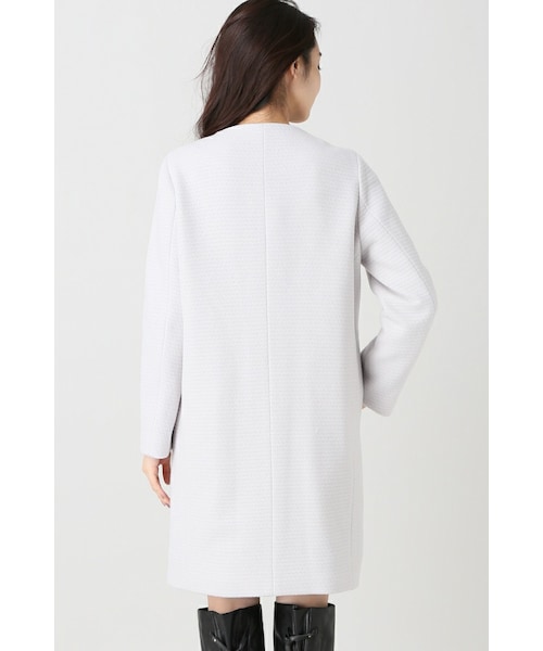 Noble（ノーブル）の「≪予約≫Wシャドーボーダーノーカラーコート