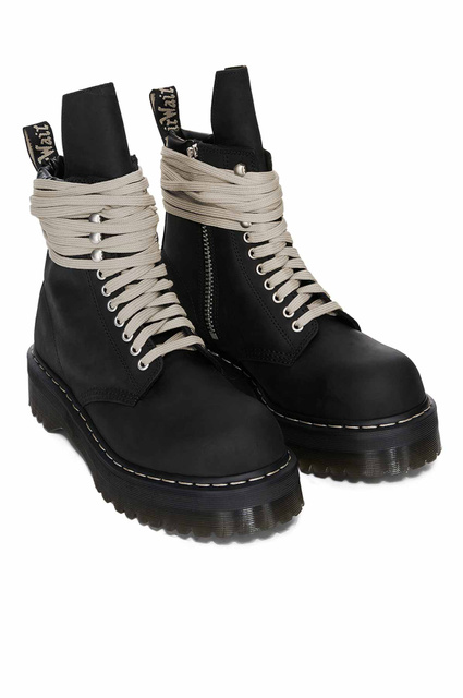 DR. MARTENS X RICK OWENS Quad Sole Steel Toe Boots - Wrong Weather