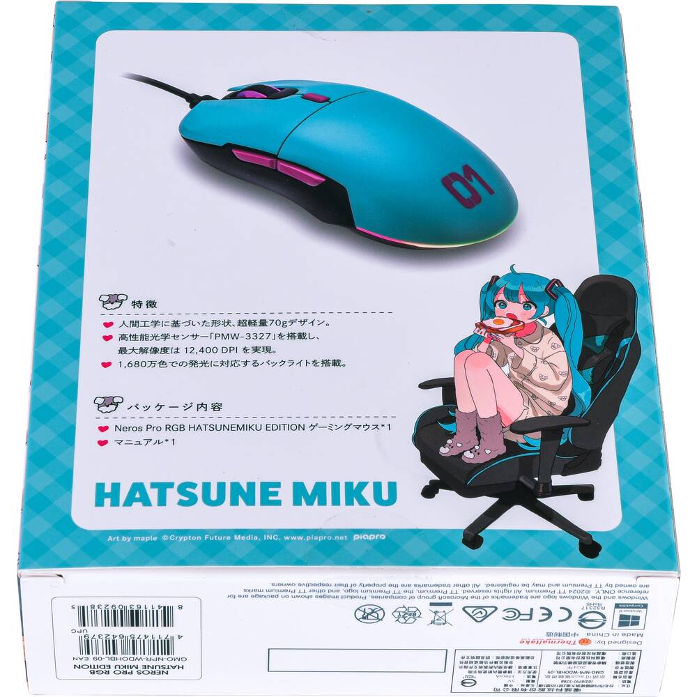 Thermaltake サーマルテイク 初音ミクコラボゲーミングマウス Neros