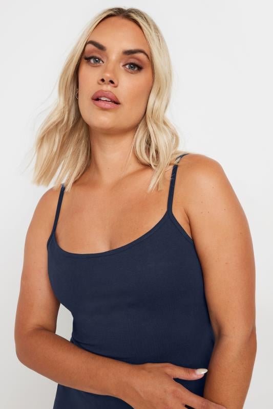 Plus Size Navy Blue Cami Top | Yours Clothing