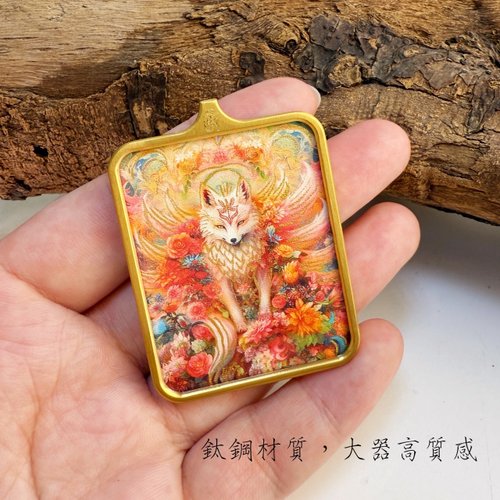 送料無料】台湾 人間関係/恋愛/邪気除け-九尾狐タンカ仏牌 heiditw