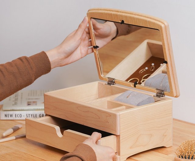 送料無料】台湾 [刺繍枠ツールボックス]クロスステッチ木製収納