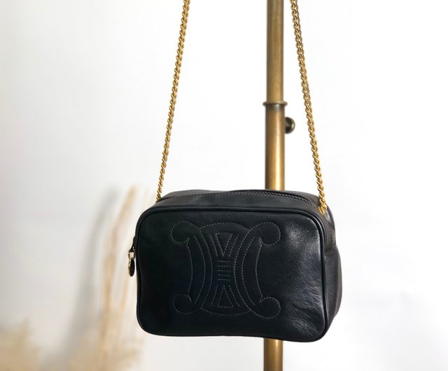日本直送 名牌中古包 】CELINE セリーヌ ショルダーバッグ ブラック