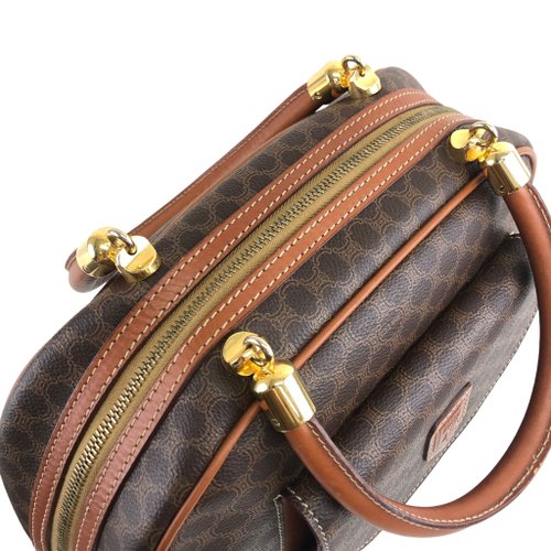 日本直送 名牌中古包 】CELINE セリーヌ マカダム ブラゾン レザー