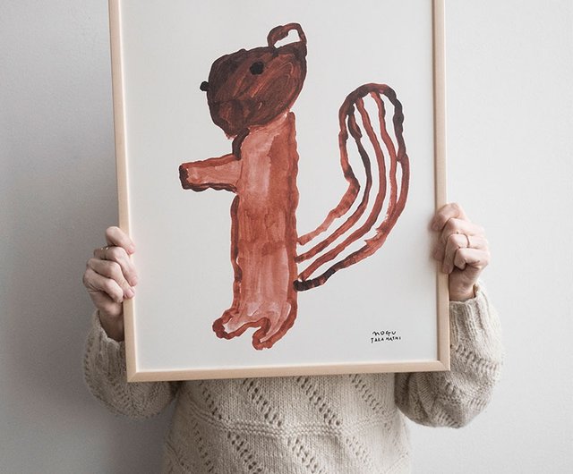 Taiwan MOGU TAKAHASHI - JOINT POSTER SQUIRREL POSTER Fine Little