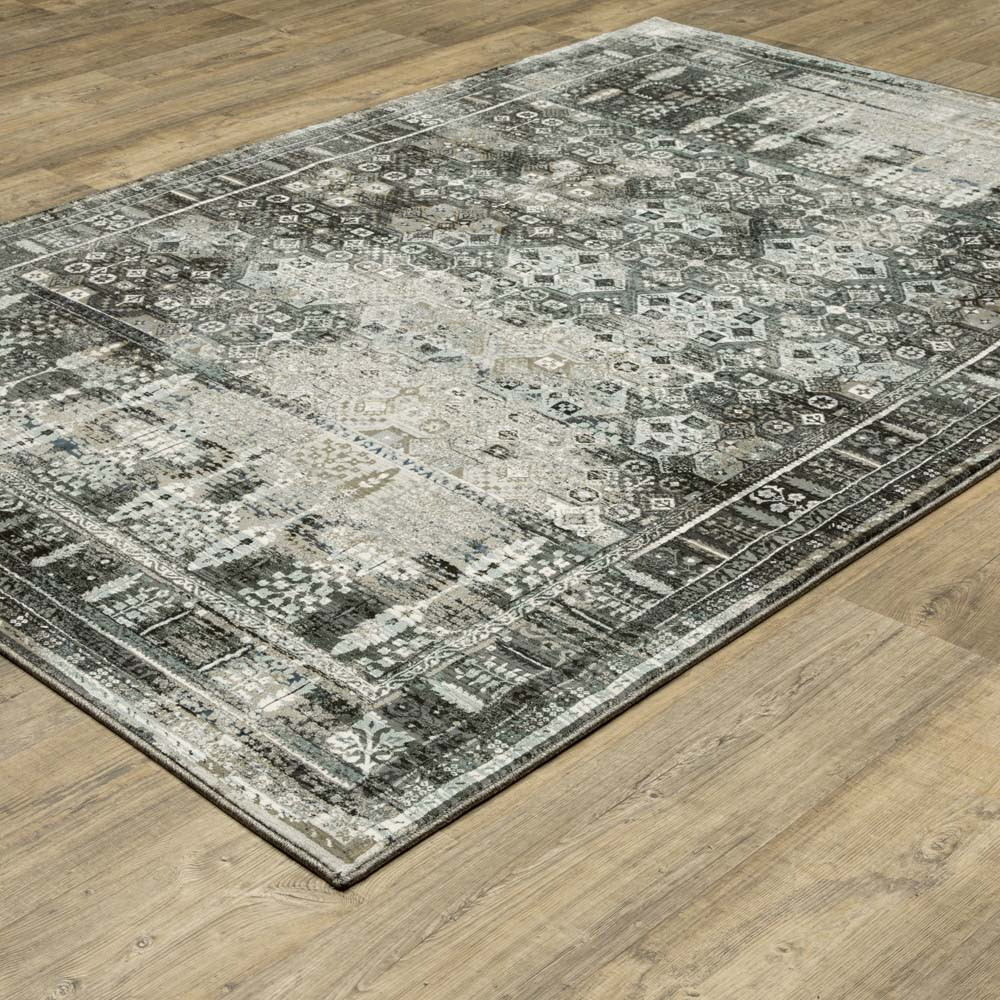 Oriental Weavers Gemini 70N Charcoal Grey Area Rug | Carpetmart