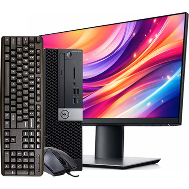 Dell OptiPlex 7060 SFF Intel i7 8th Gen 16GB RAM 256GB SSD 24in