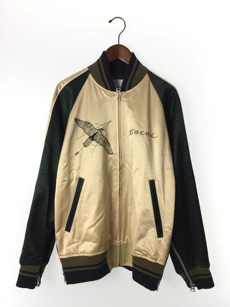 sacai(サカイ) / 19ss/スカジャン/ブルゾン/3/コットン/BEG/Dr Woo