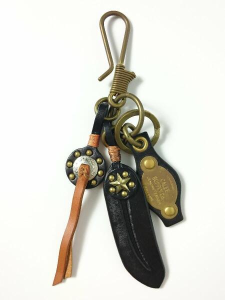 CALEE(キャリー) / キーホルダー/キーリング/レザー/フェザー/中古