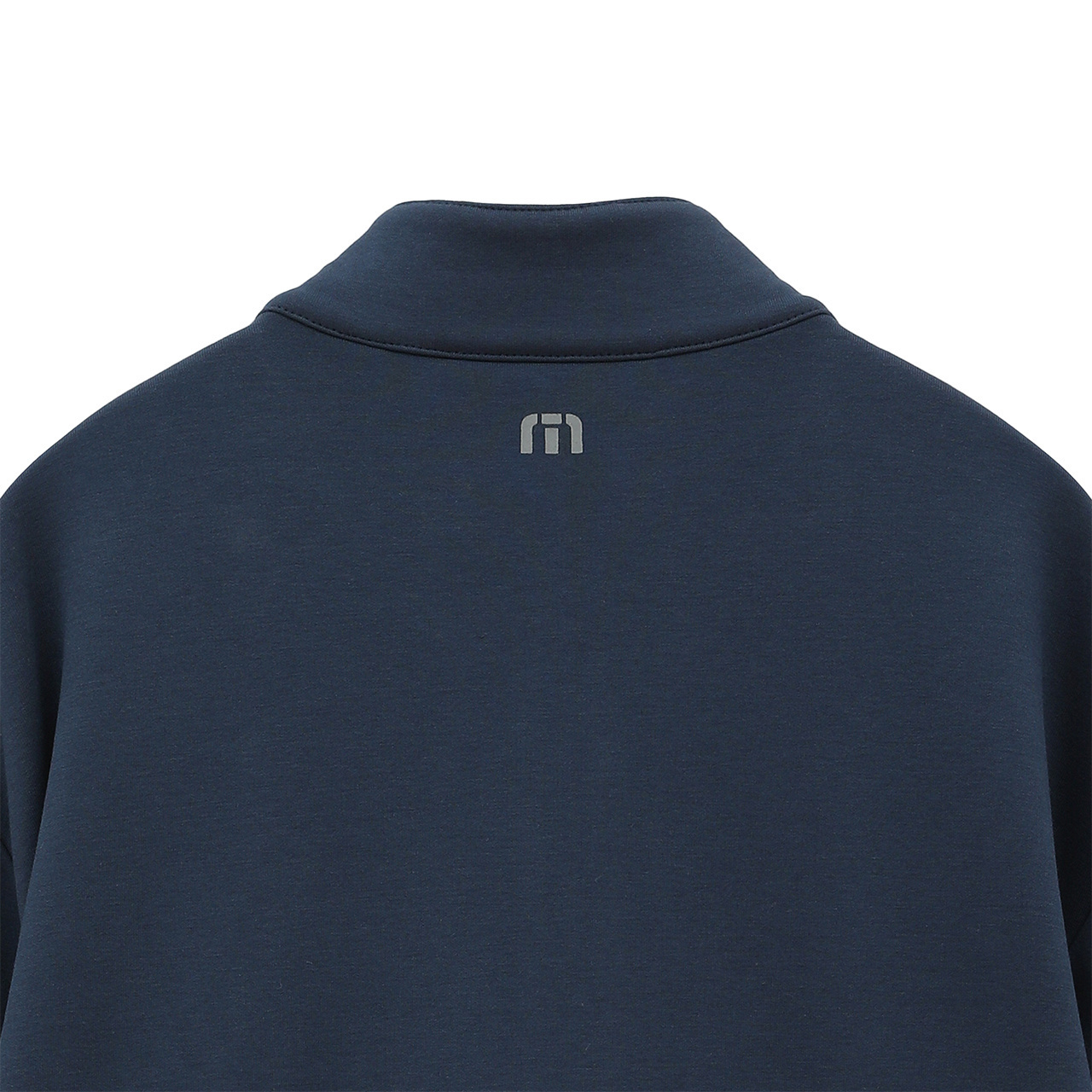 裏起毛 クオータージップ 長袖モックネック(MENS)