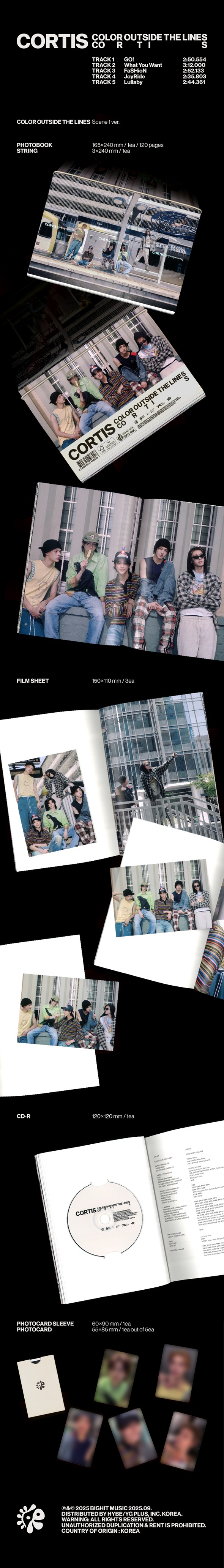 CORTIS ファーストEP『COLOR OUTSIDE THE LINES』限定特典付きで発売