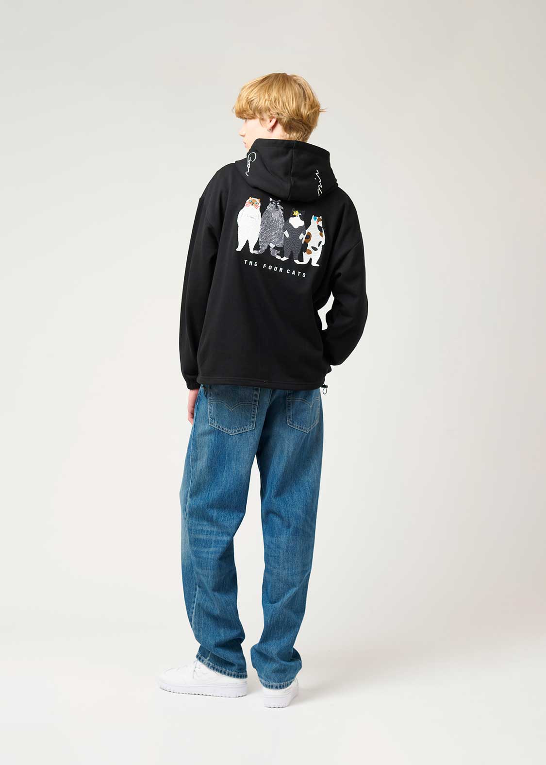 ザ フォーキャッツ クール｜ビッグシルエットジップパーカー｜ユニ
