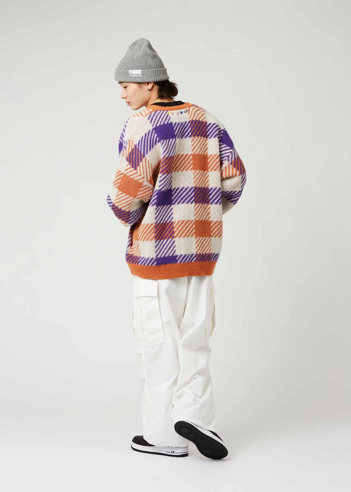 ザ フォーキャッツ フェイス｜ウォッシャブルジャカードシャギーニット