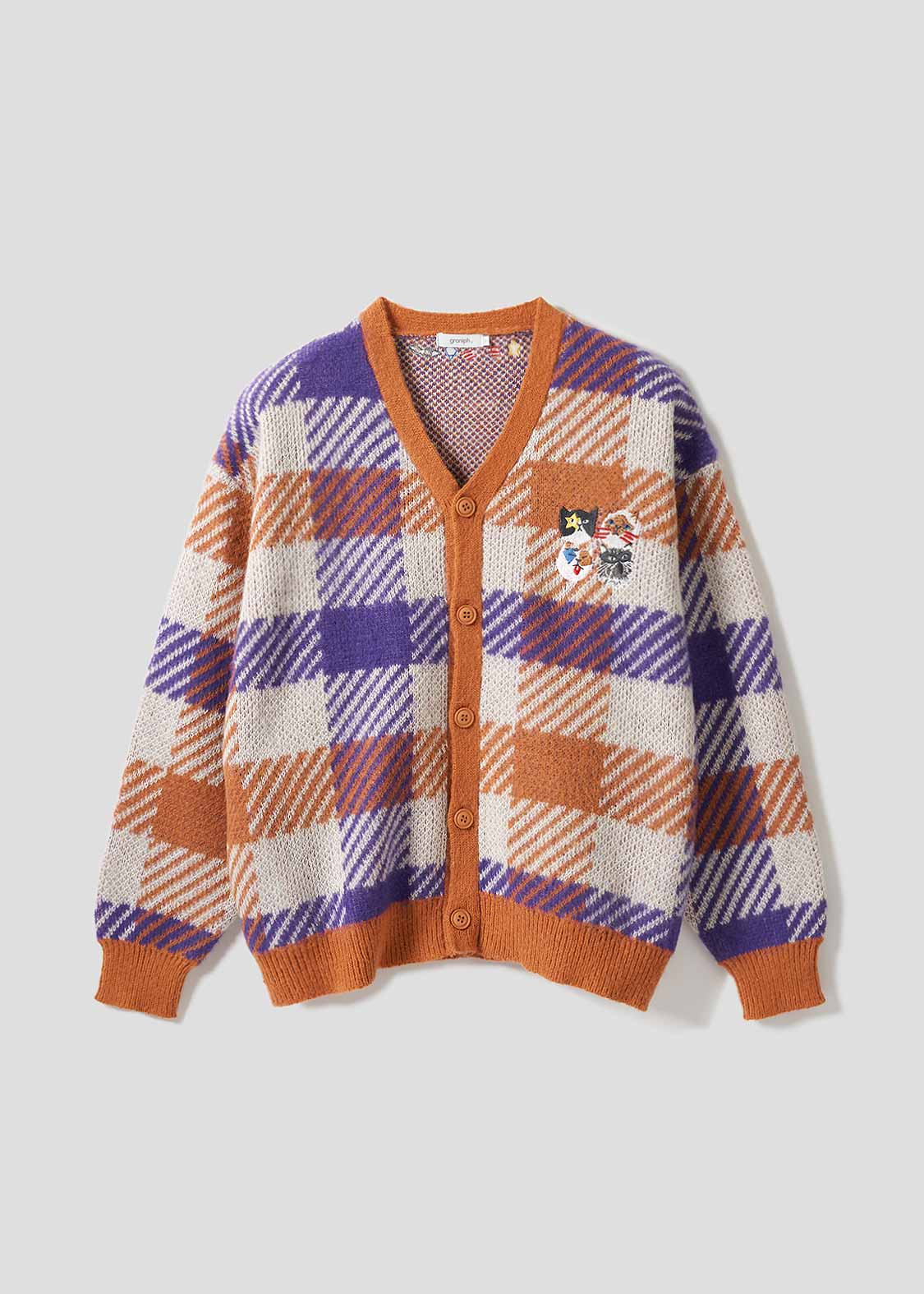 ザ フォーキャッツ フェイス｜ウォッシャブルジャカードシャギーニット