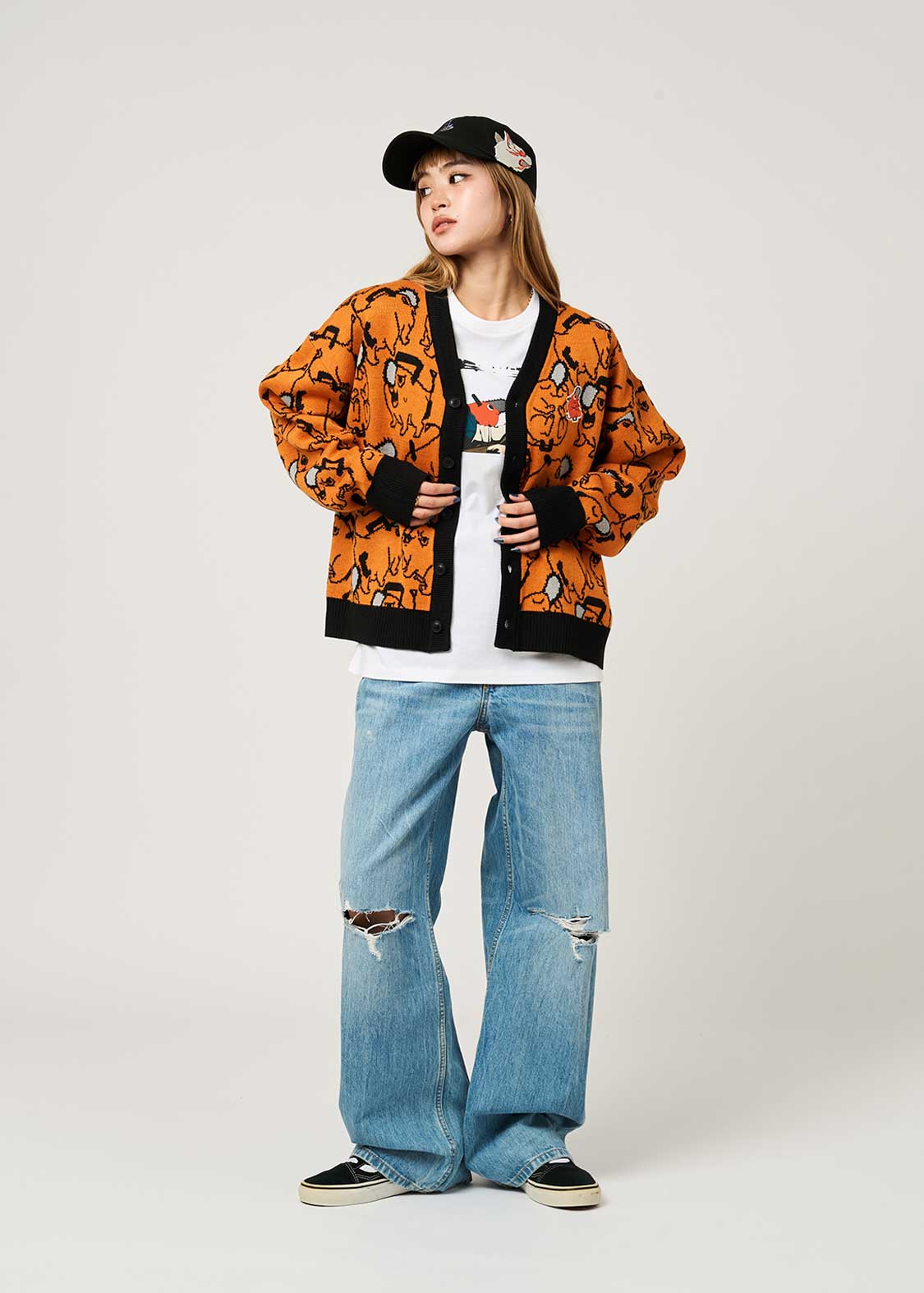 ポチタ パターン｜ジャカードカーディガン｜ユニセックス｜グラニフ