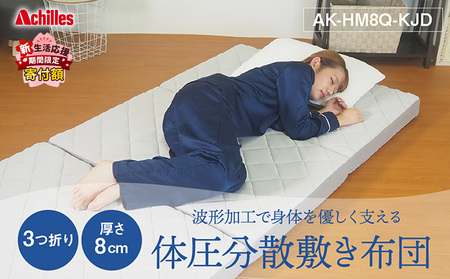 アキレス マットレス 波形 ( プロファイル ) 加工で身体を優しく支える
