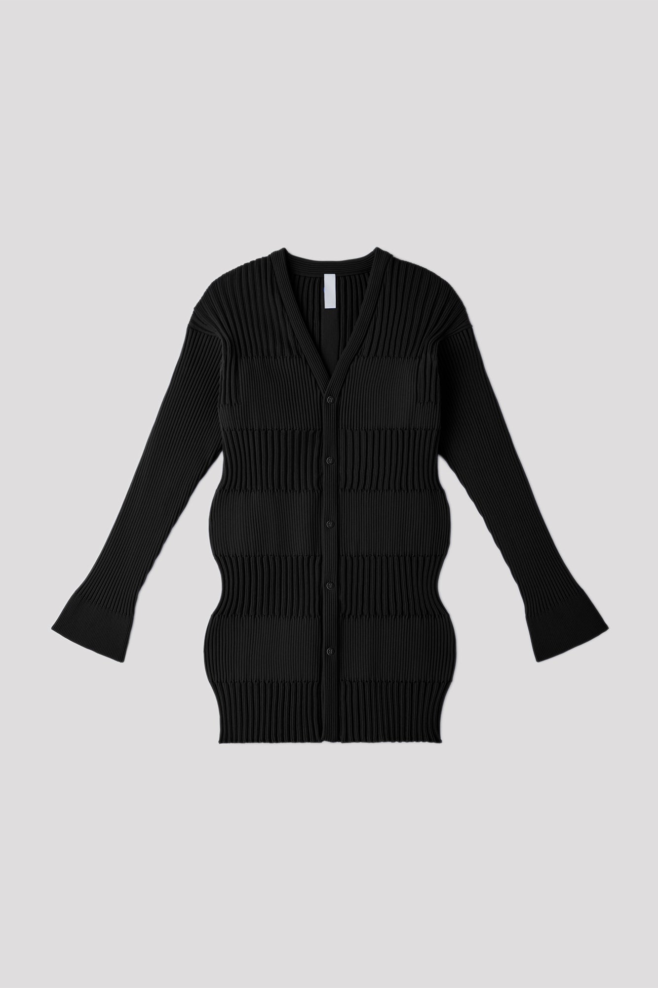 FLUTED LONG CARDIGAN