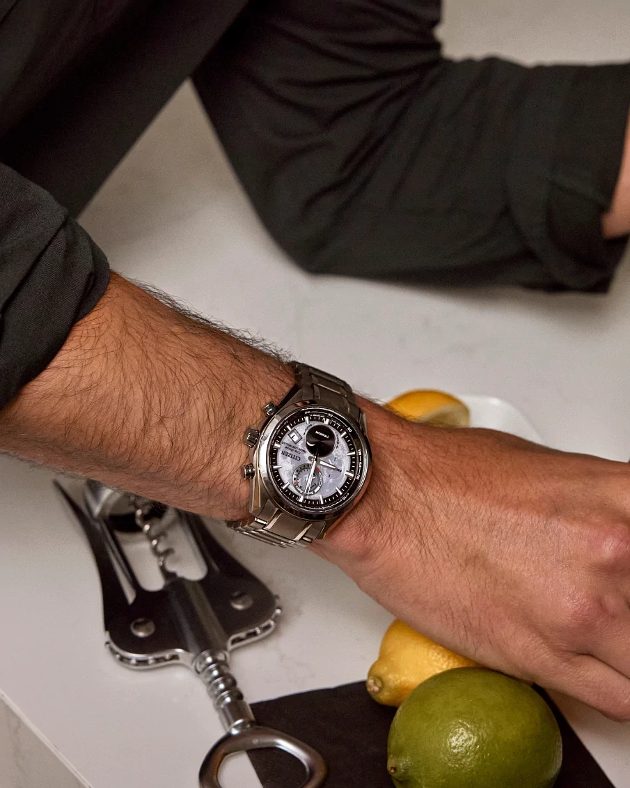 Tsuki-yomi A-T Gray Dial Super Titanium Bracelet BY1010-57H | CITIZEN