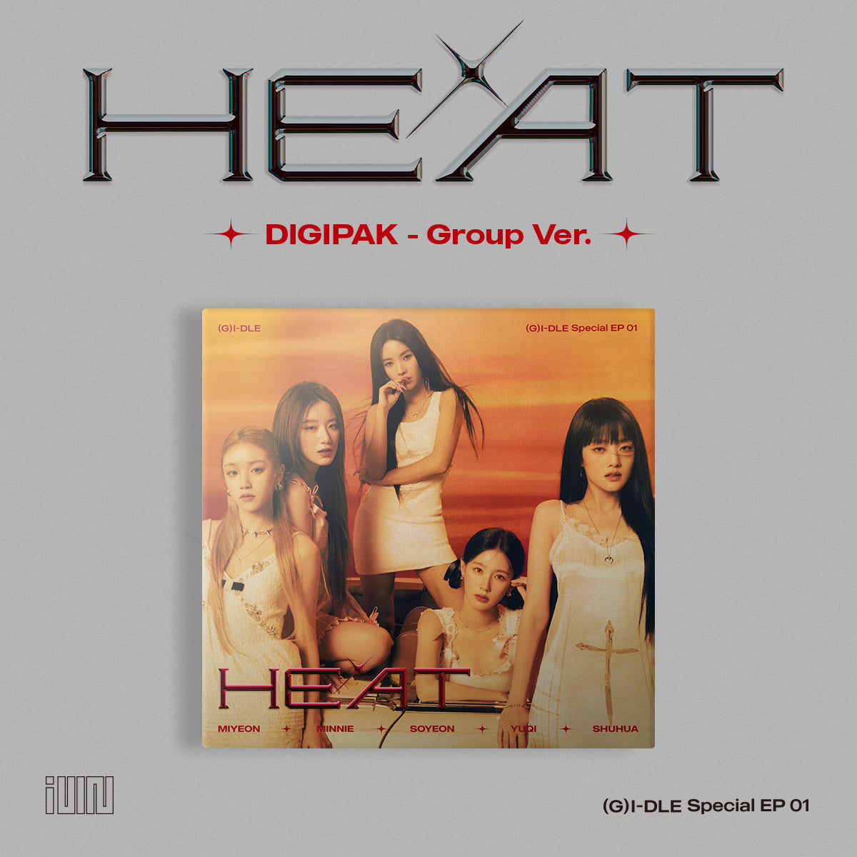 G)I-DLE Special Album - HEAT (Digipack Ver.) – Choice Music LA