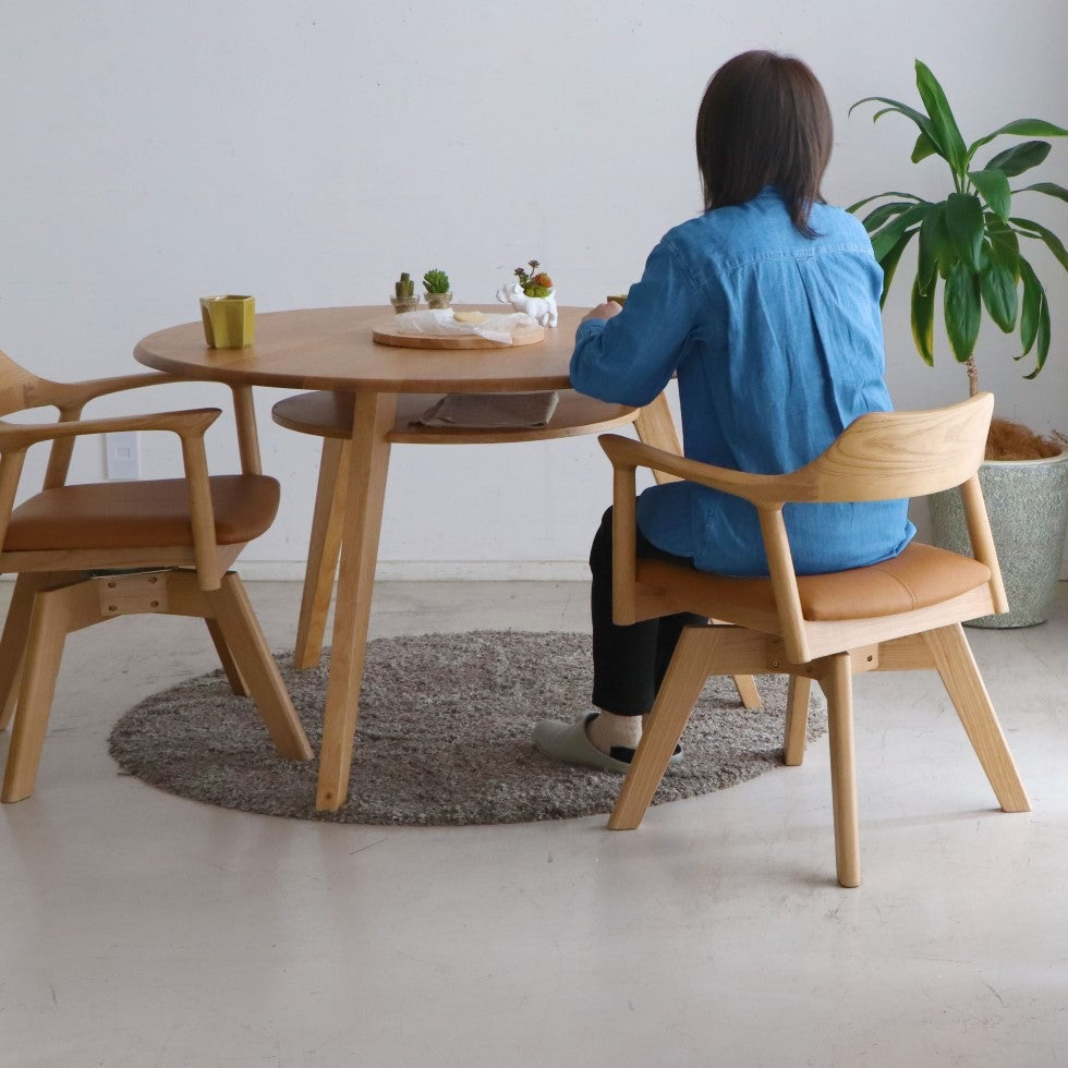 YT-010｜回転チェア｜ナチュラル – チェア・ソファ専門通販サイト