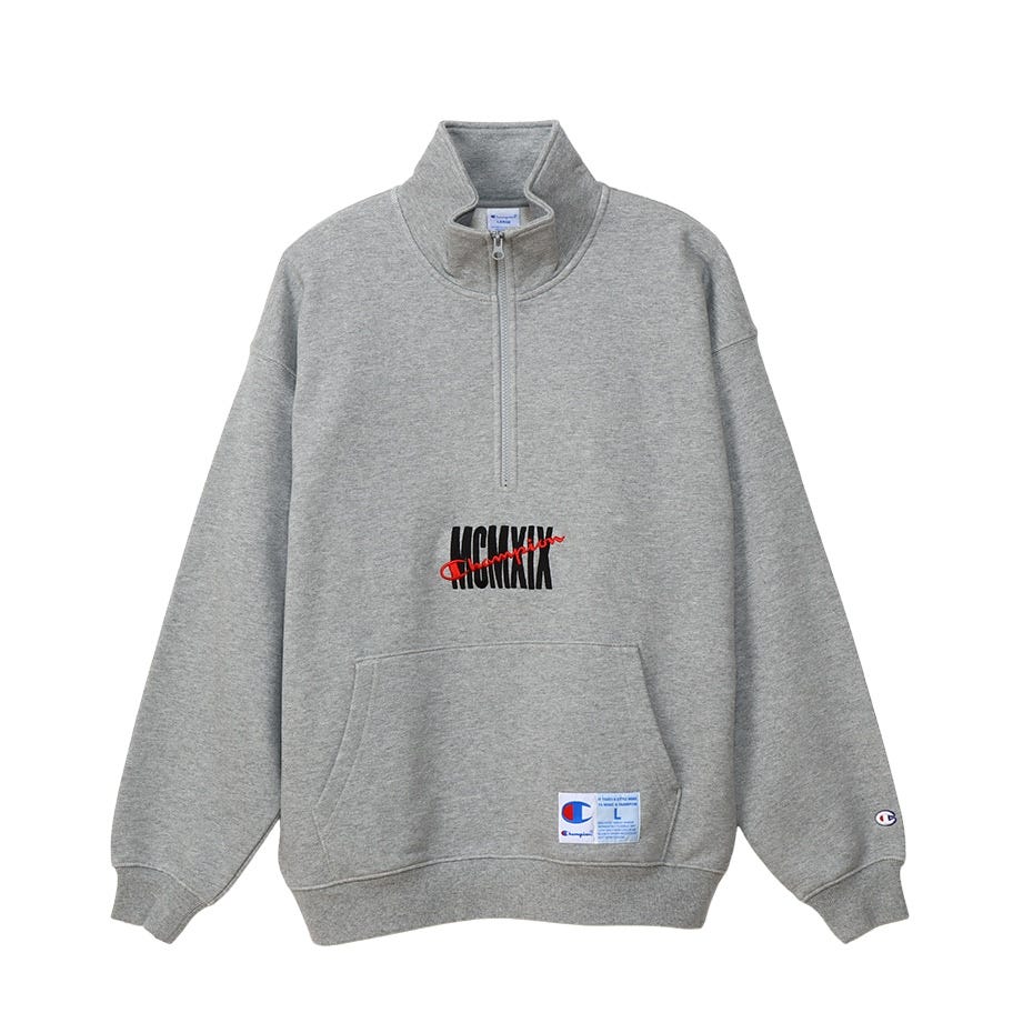 ハーフジップスウェットシャツ 24SS アクションスタイル チャンピオン