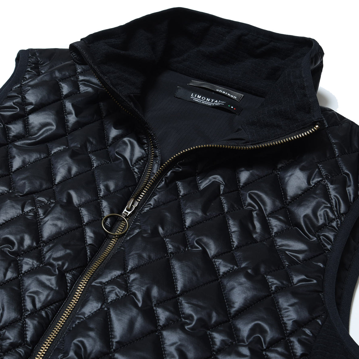 LIMONTA CHAMBRAY NYLON PUFF VEST