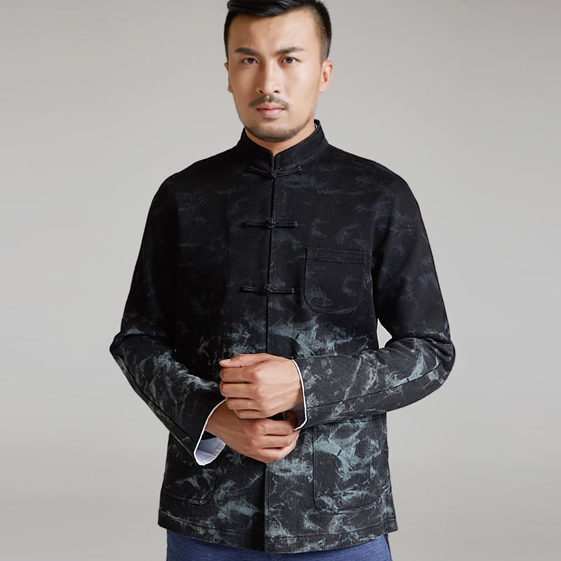 インク柄チャイナジャケット（ ジャケット・アウター）｜チャイナ