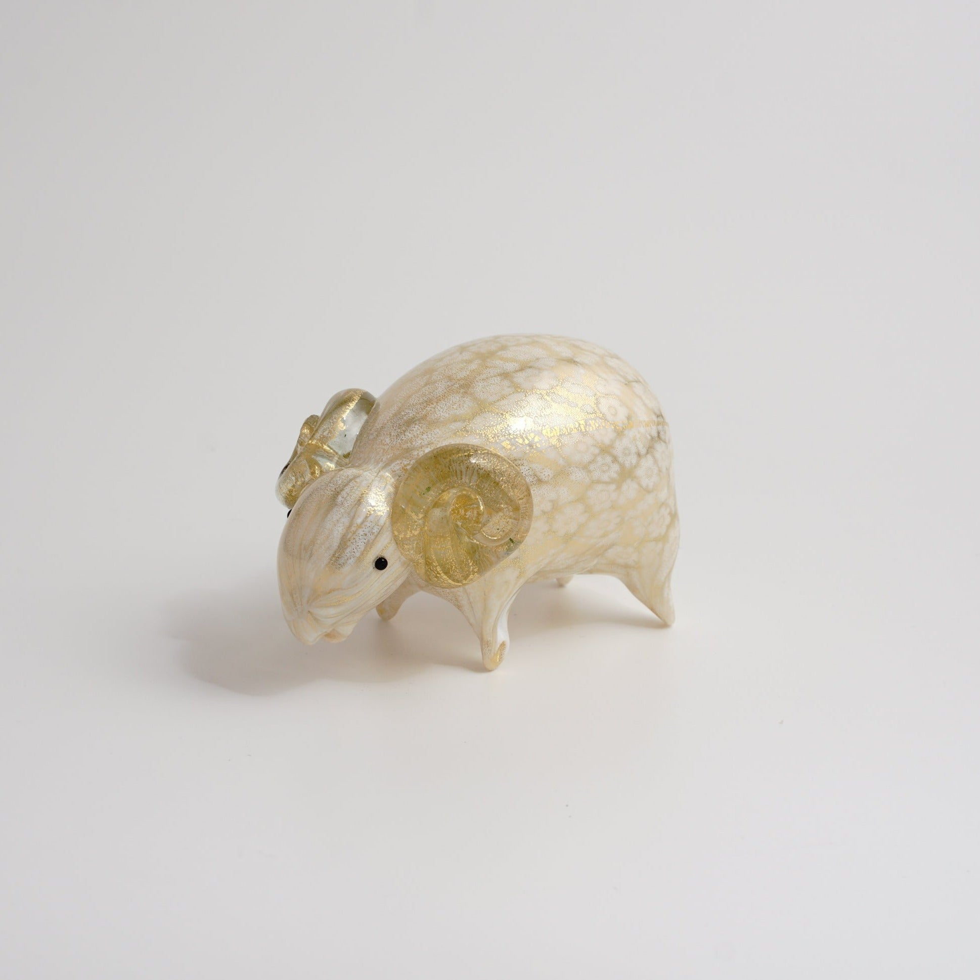 ムラーノガラス（ベネチアングラス）〈オブジェ／置物〉「HITSUJI