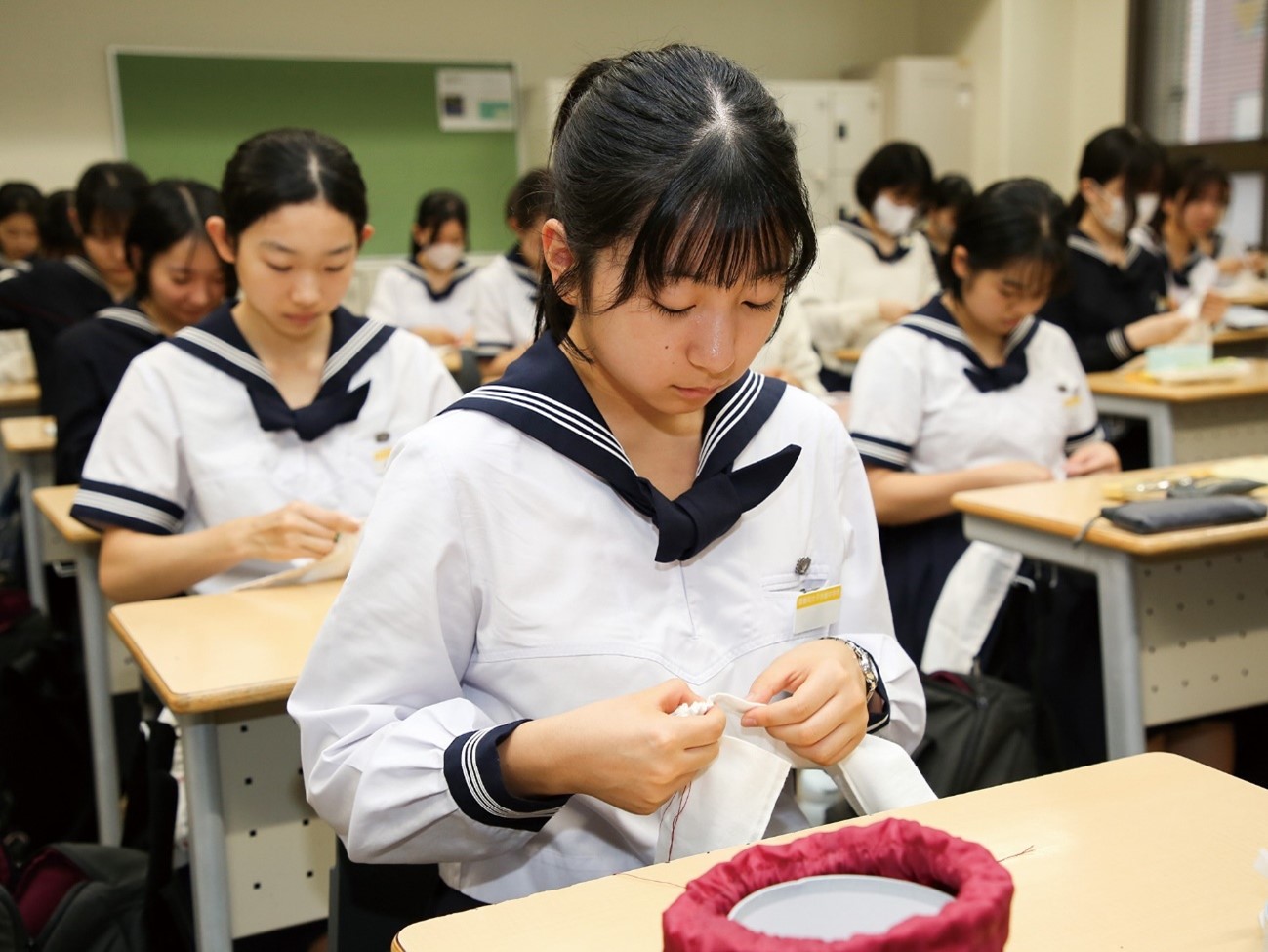 伝統の「運針」で培うあきらめない心、こつこつ積み重ねる力 豊島岡