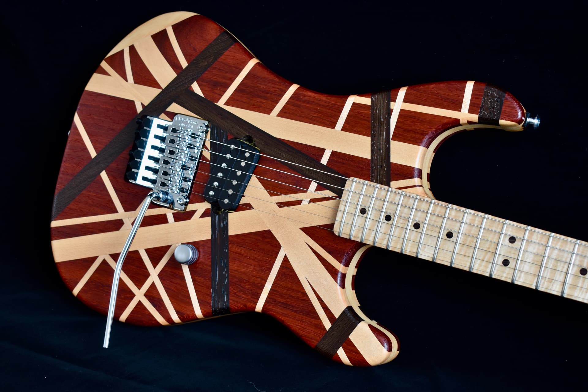 My homage to the iconic Eddie Van Halen striped aesthetic, a